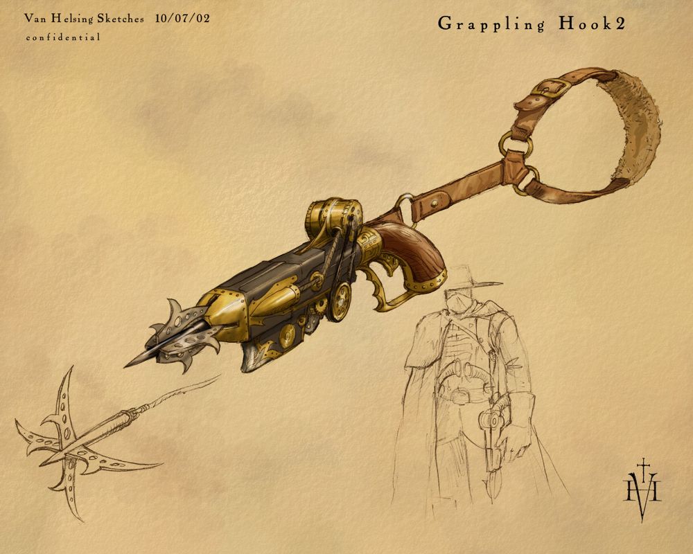Van Helsing Concept Art (Van Helsing Fansite Kit): Grappling Hook