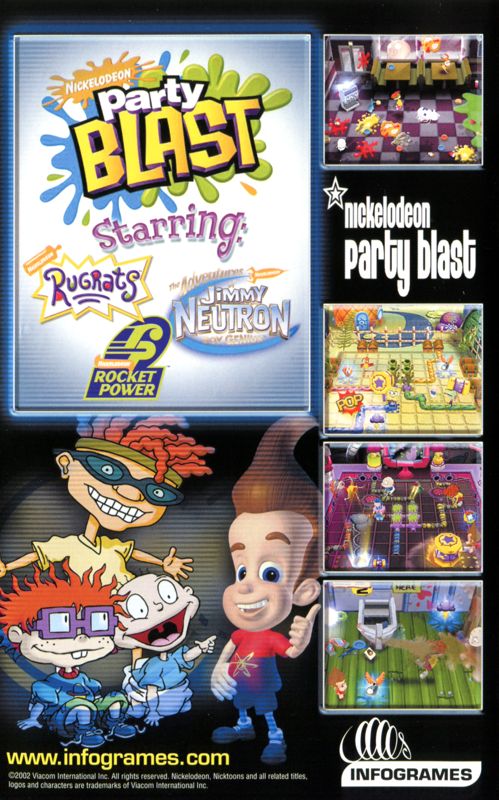 Nickelodeon Party Blast Catalogue (Catalogue Advertisements): ©2002 Infogrames (INFOCAT1PS2/ALL), Inside
