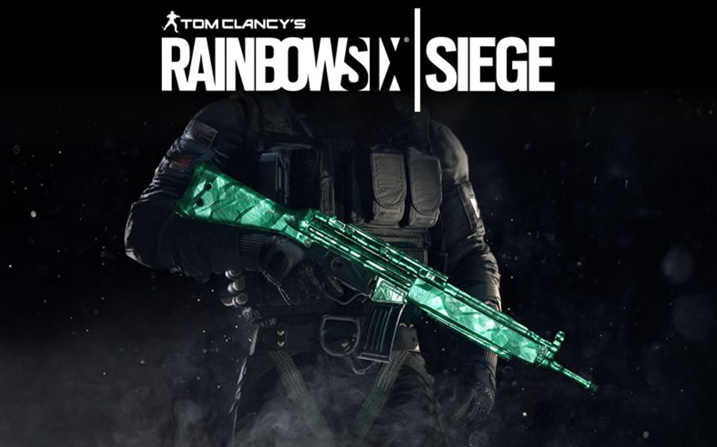 Tom Clancy's Rainbow Six: Siege - Emerald Weapon Skin Screenshot (Steam)