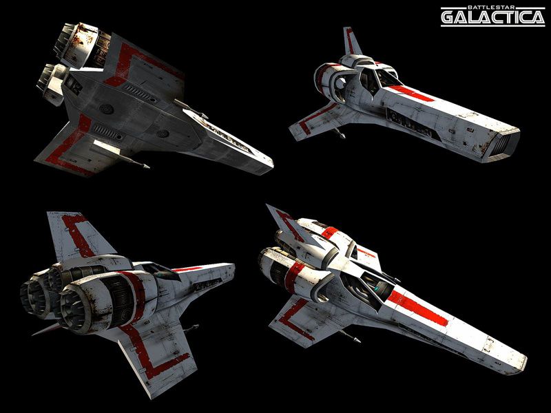 Battlestar Galactica Render (Battlestar Galactica Fansite Kit): Viper