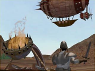 WarCraft II: The Dark Saga Screenshot (Electronic Arts website, 1997): Fire catapult!