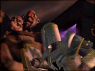 WarCraft II: The Dark Saga Screenshot (Electronic Arts website, 1997): Knight vs. Ogre