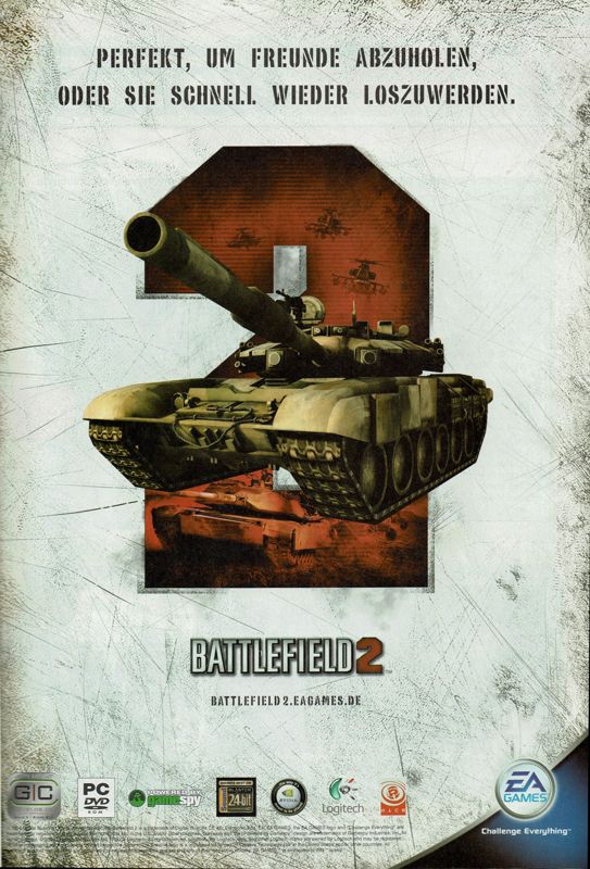 Battlefield 2 Magazine Advertisement (Magazine Advertisements): PC Powerplay (Germany), Issue 07/2005