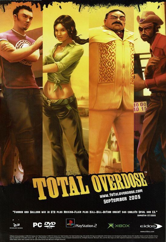 Total Overdose: A Gunslinger's Tale in Mexico Magazine Advertisement (Magazine Advertisements): PC Powerplay (Germany), Issue 07/2005