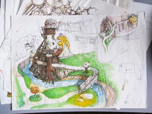 Conker's Bad Fur Day Concept Art (Official Promo from Conker's Homeland): Old Concept Art of Windy