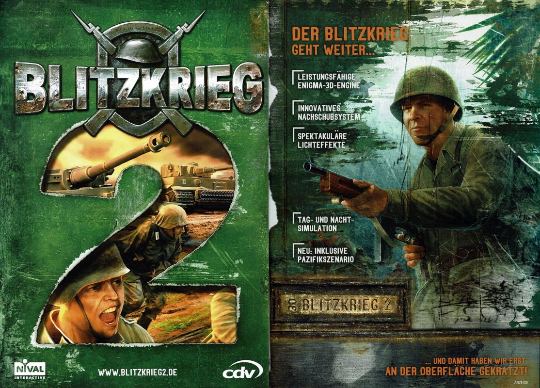 Blitzkrieg 2 Magazine Advertisement (Magazine Advertisements): PC Powerplay (Germany), Issue 09/2005 Part 1
