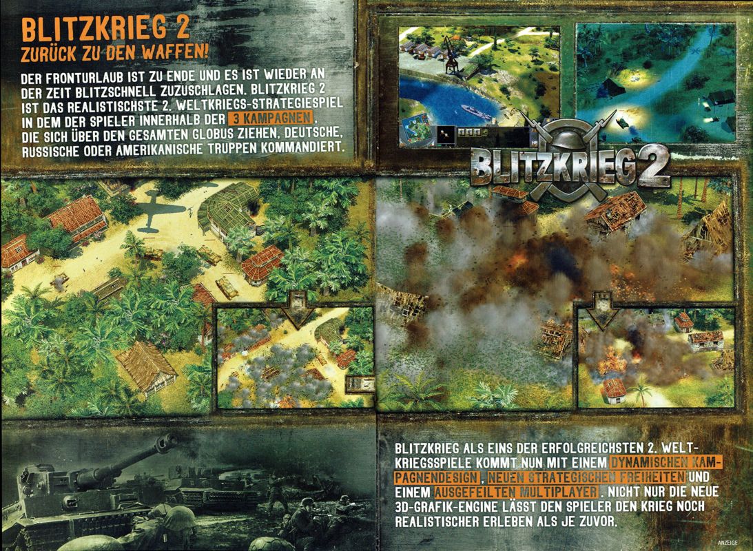 Blitzkrieg 2 Magazine Advertisement (Magazine Advertisements): PC Powerplay (Germany), Issue 09/2005 Part 2