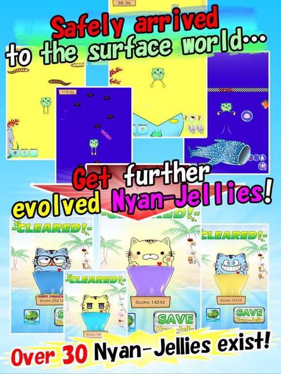 Nyan-Jelly Get & Float: Decorate with sweets! Screenshot (iTunes Store)