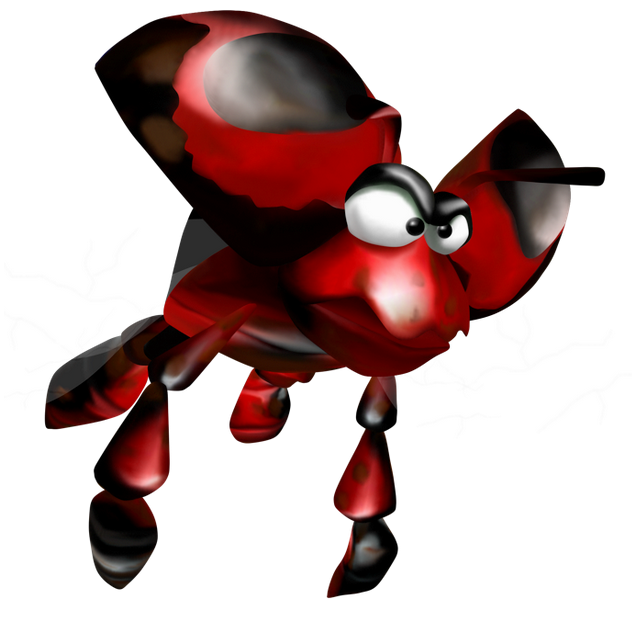 Conker's Bad Fur Day Render (Official Promo from Conker's Homeland): Beetle flies to right again