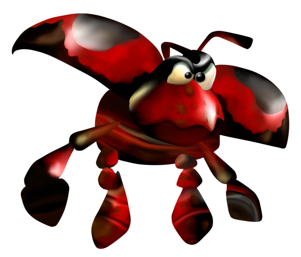 Conker's Bad Fur Day Render (Official Promo from Conker's Homeland): Beetle flies to right