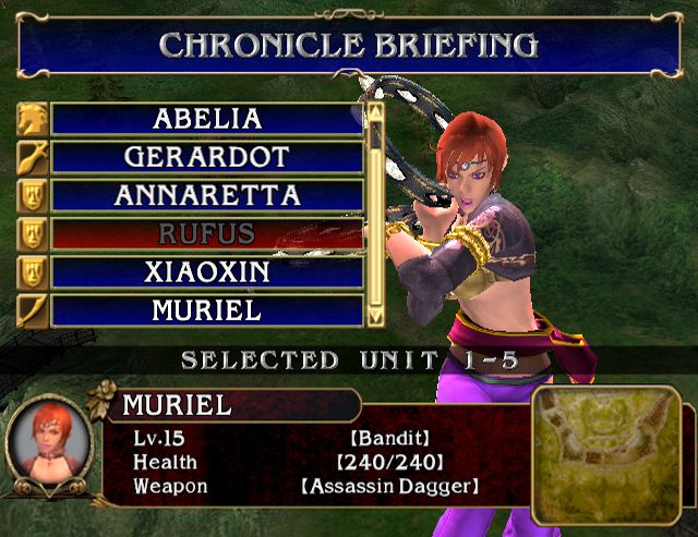 SoulCalibur III Screenshot (Sony Europe press disc): Chronicles of the Sword - Character Stats