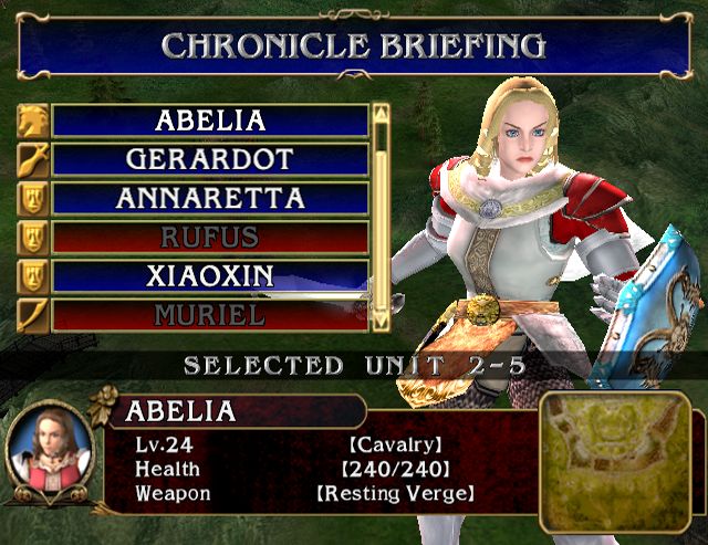 SoulCalibur III Screenshot (Sony Europe press disc): Chronicles of the Sword - Character Stats