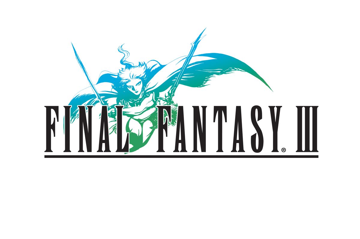 Final Fantasy III Logo (Nintendo Wii Preview CD): FF3 Logo White