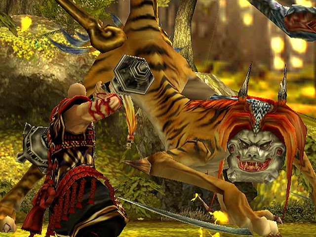 Genji: Dawn of the Samurai Screenshot (Sony Europe press disc): Screenshots - In Game - Benkei Vs Nue 2