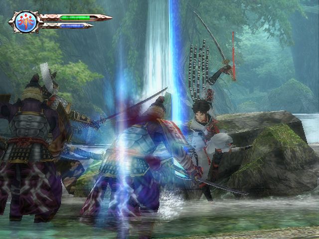 Genji: Dawn of the Samurai Screenshot (Sony Europe press disc): Screenshots - In Game - Yoshitsune River 3