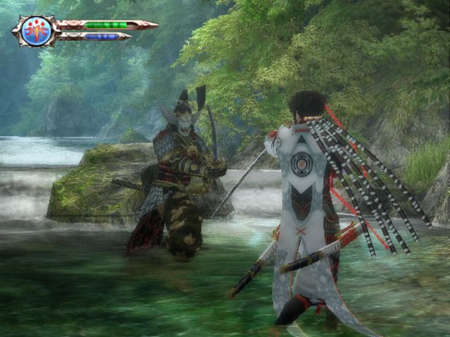 Genji: Dawn of the Samurai Screenshot (Sony Europe press disc): Screenshots - In Game - Yoshitsune River 6