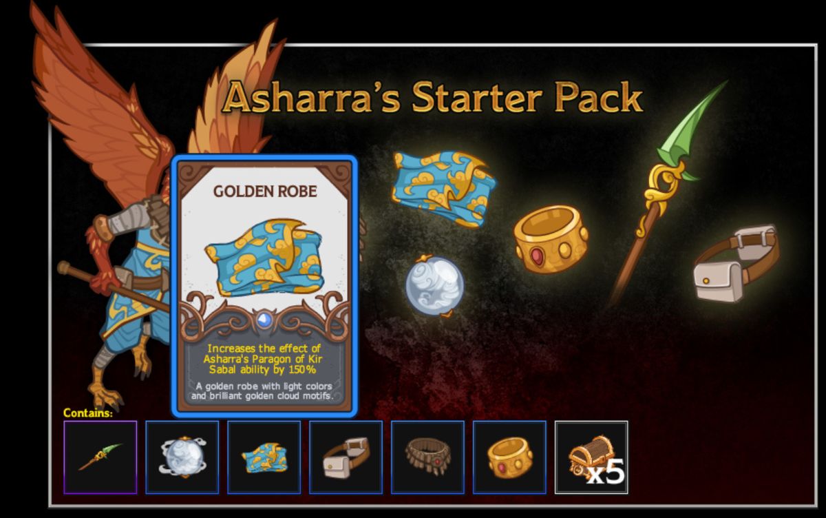 Idle Champions of the Forgotten Realms: Asharra's Starter Pack Screenshot (Steam)