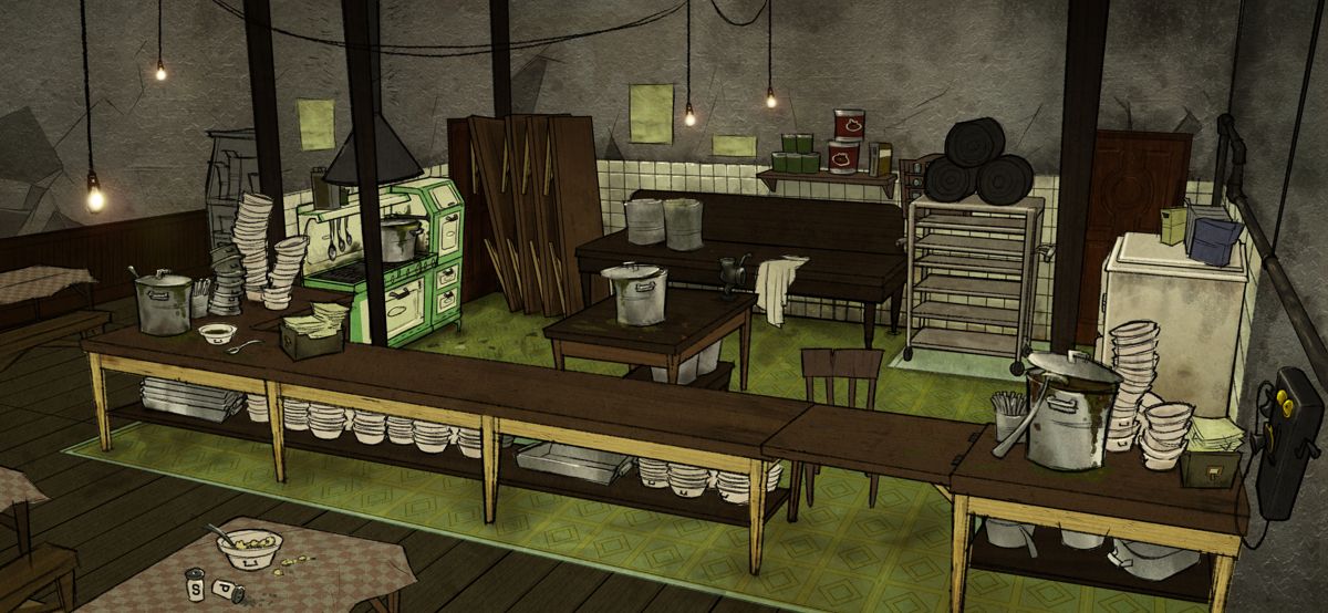 Back to the Future: The Game Concept Art (Koch Media FTP site): Soup Kitchen Interior1