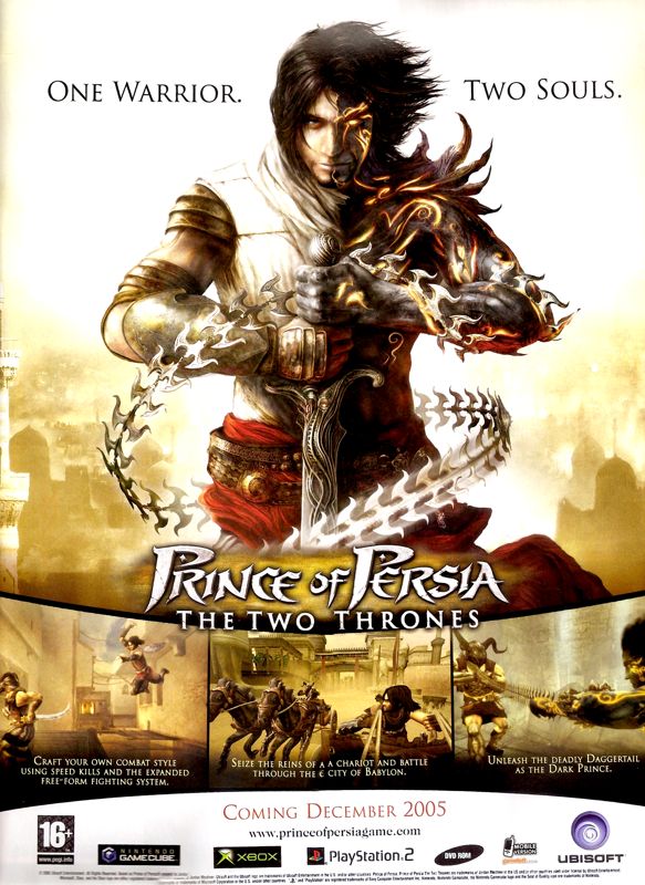 Prince of Persia: The Two Thrones Magazine Advertisement (Magazine Advertisements): GamesMaster (Future Publishing, United Kingdom), Issue 166 (December 2005) Page 31