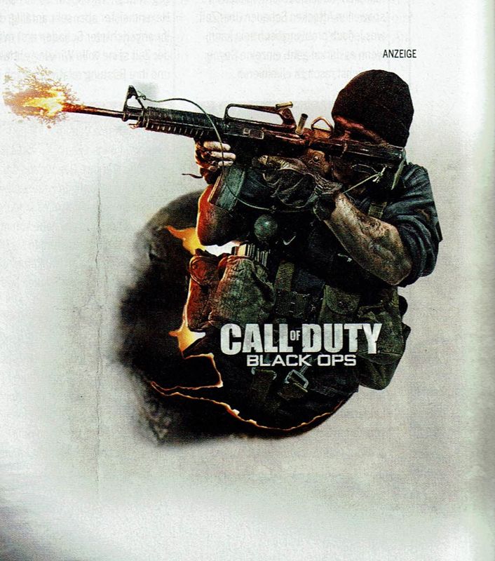 Call of Duty: Black Ops Magazine Advertisement (Magazine Advertisements): PC Action (Germany), Issue 12/2010