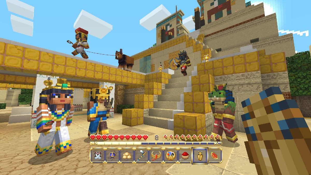 Minecraft Egyptian Mythology Mash Up Official Promotional Image Mobygames 7499