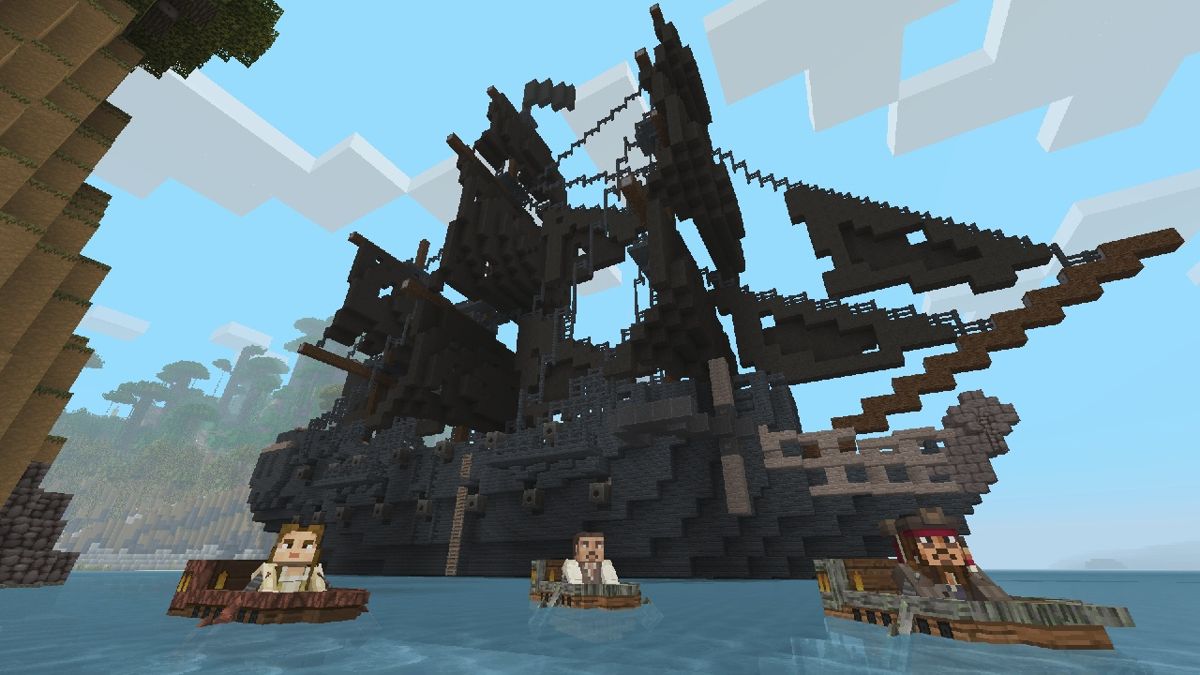 Minecraft: Pirates of the Caribbean Mash-up Screenshot (PlayStation Store)