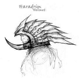 The Lord of the Rings: War of the Ring Concept Art (War of the Ring Fansite Kit): Haradrim Slayer Helmet