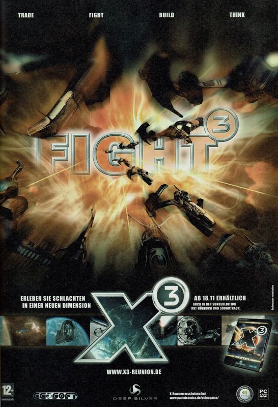 X³: Reunion Magazine Advertisement (Magazine Advertisements): PC Powerplay (Germany), Issue 11/2005