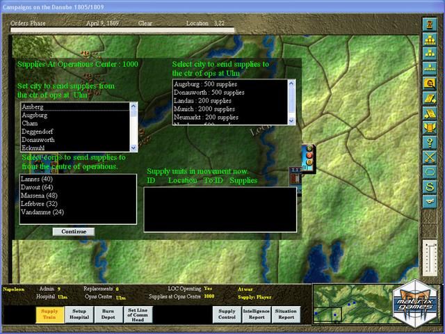 Campaigns on the Danube 1805 & 1809 Screenshot (Matrix Games' product page, screenshots)