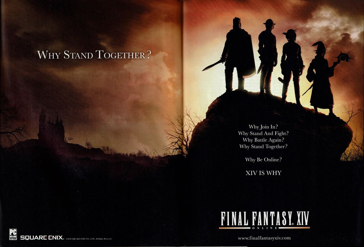 Final Fantasy XIV Online Magazine Advertisement (Magazine Advertisements): PC Action (Germany), Issue 01/2011