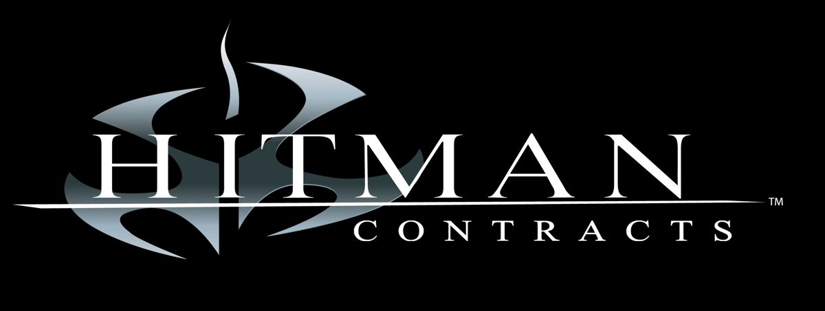Hitman: Contracts Logo (Hitman Contracts Fansite Kit): On Black