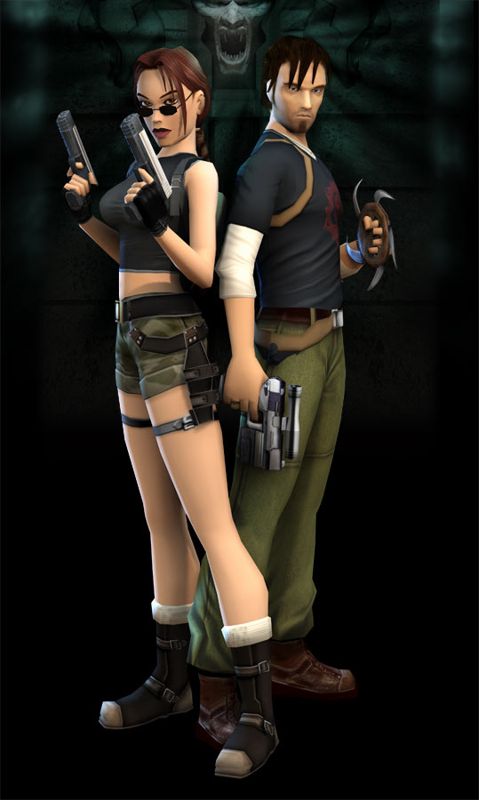 Lara Croft: Tomb Raider - The Angel of Darkness Render (Tomb Raider Fansite Kit): Lara & Kurtis