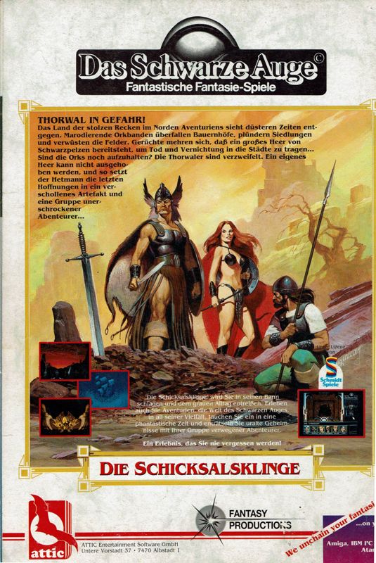 Realms of Arkania: Blade of Destiny Magazine Advertisement (Magazine Advertisements): Joker Verlag Sonderheft (Germany), Issue #4 - Adventures (1993)