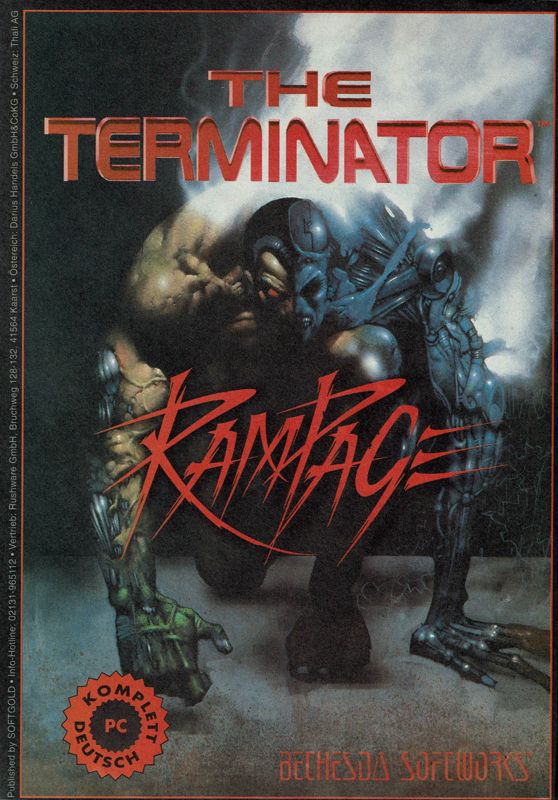 The Terminator: Rampage Magazine Advertisement (Magazine Advertisements): PC Joker (Germany), Issue 01/1994