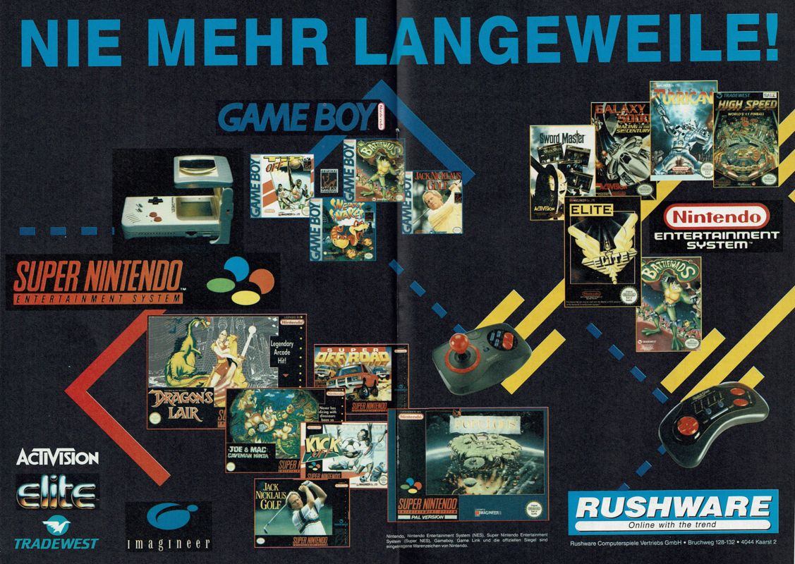 Battletoads Magazine Advertisement (Magazine Advertisements): Megablast (Germany), Issue #1 (1992)