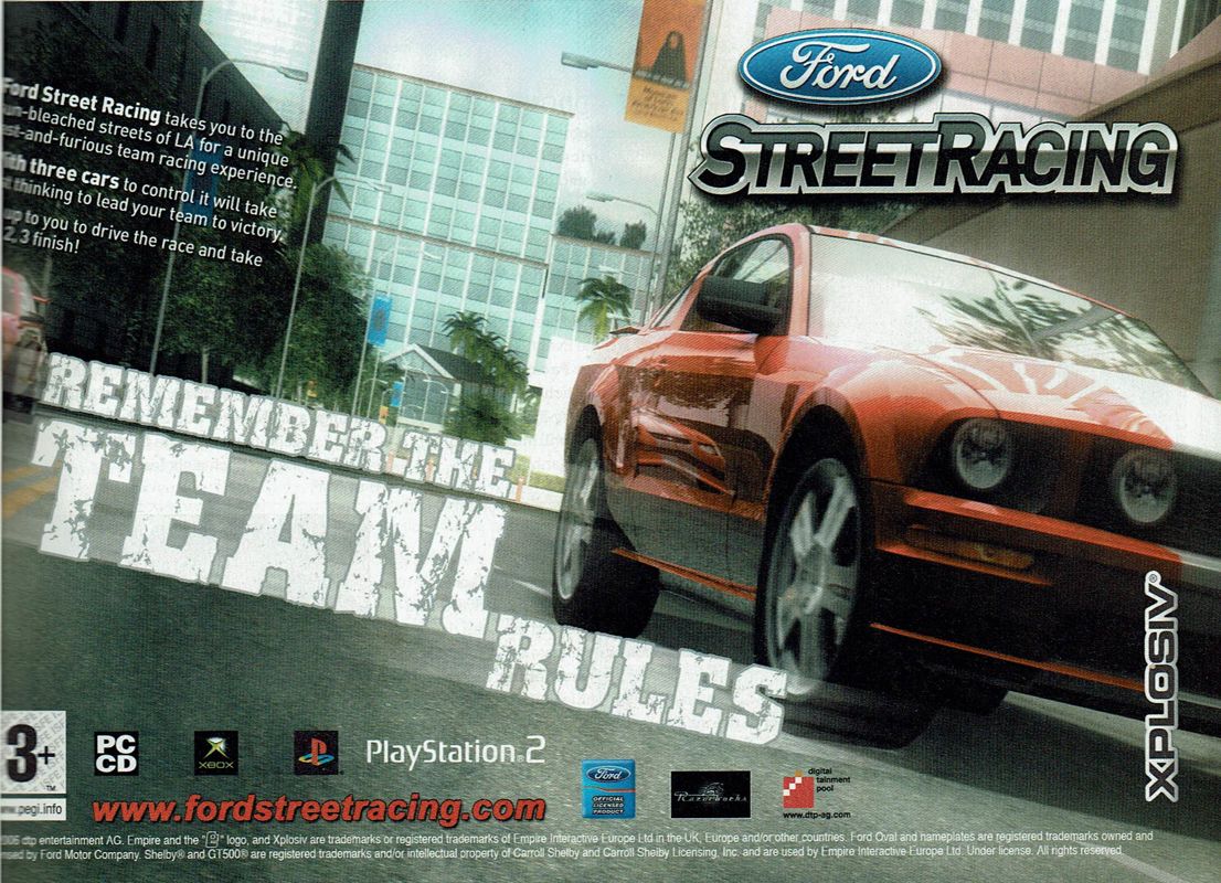 Ford Bold Moves Street Racing Magazine Advertisement (Magazine Advertisements): PC Powerplay (Germany), Issue 04/2006
