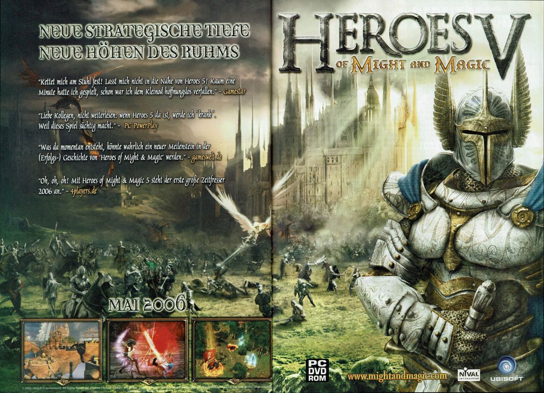 Heroes of Might and Magic V Magazine Advertisement (Magazine Advertisements): PC Powerplay (Germany), Issue 05/2006