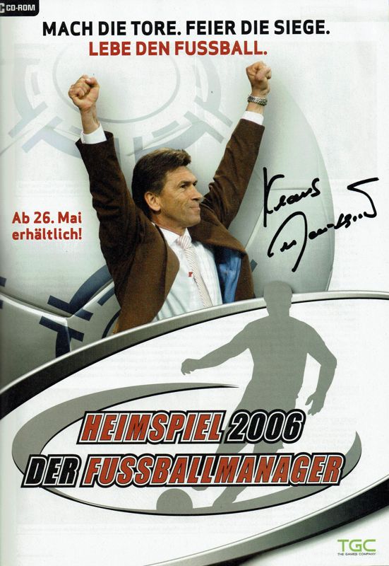 Heimspiel 2006: Der Fußballmanager Magazine Advertisement (Magazine Advertisements): PC Powerplay (Germany), Issue 05/2006
