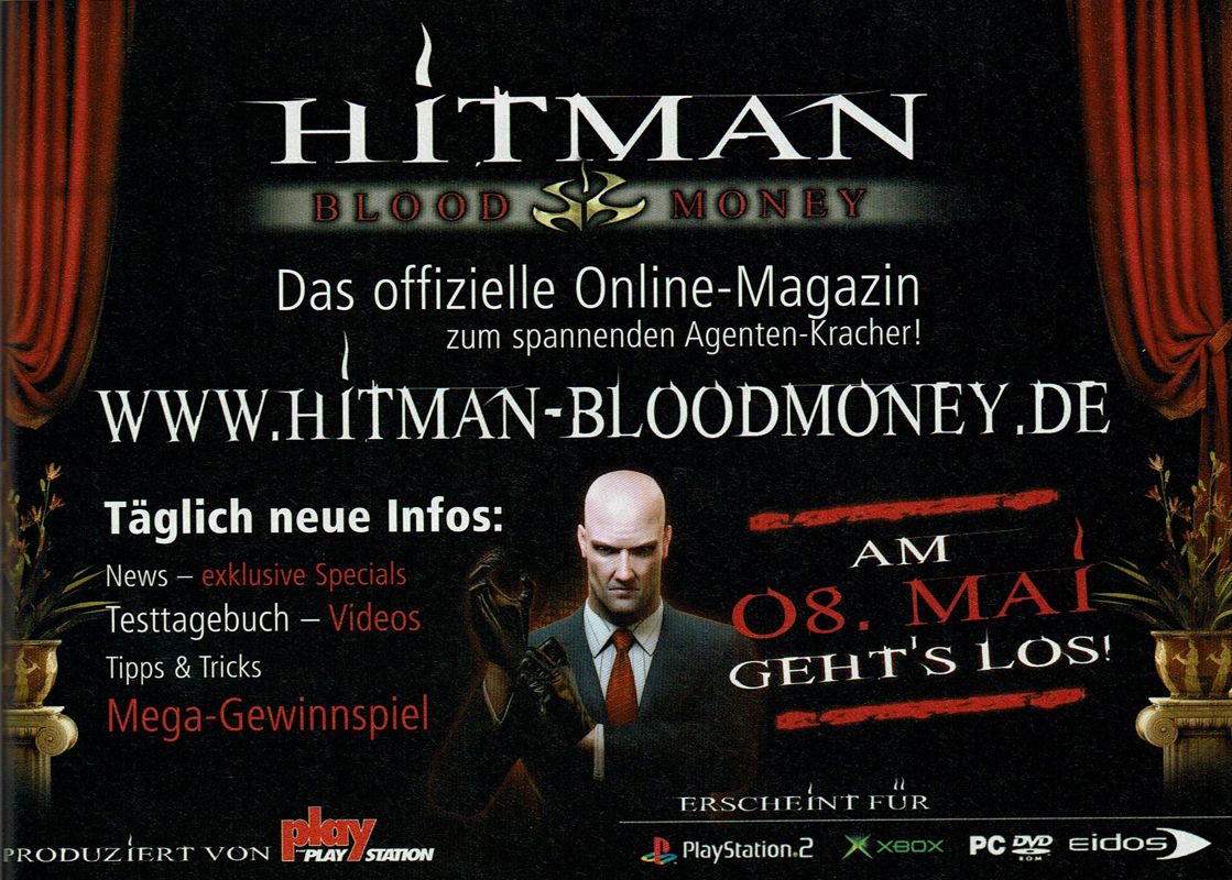 Hitman: Blood Money Magazine Advertisement (Magazine Advertisements): PC Powerplay (Germany), Issue 05/2006