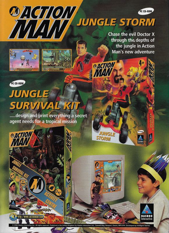 Action Man: Jungle Storm Magazine Advertisement (Magazine Advertisements): Match (United Kingdom), November 11, 2000