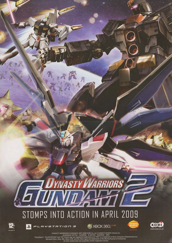 Dynasty Warriors: Gundam 2 Magazine Advertisement (Magazine Advertisements): Pokémon World (United Kingdom), Issue 89 (2009)