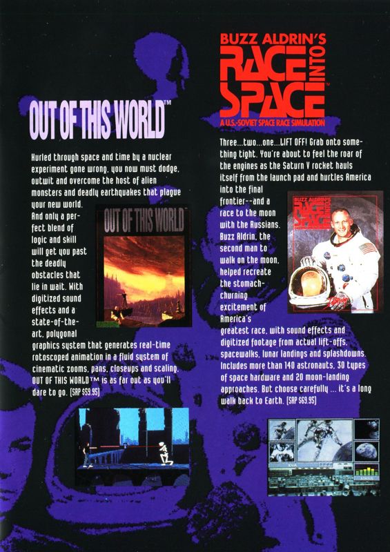 Buzz Aldrin's Race into Space Catalogue (Catalogue Advertisements): Interplay 10th Anniversary Game Catalogue (US) Page 4