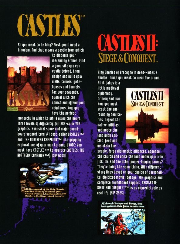 Castles Catalogue (Catalogue Advertisements): Interplay 10th Anniversary Game Catalogue (US) Page 5