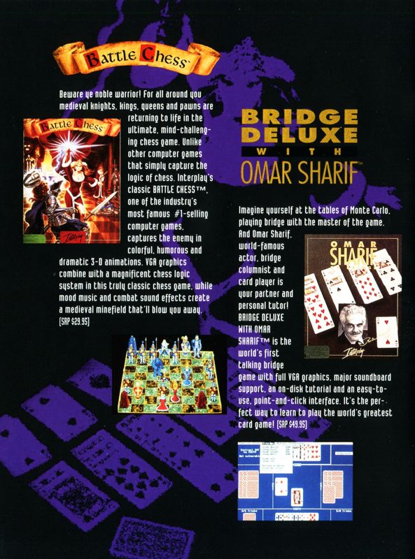 Battle Chess Catalogue (Catalogue Advertisements): Interplay 10th Anniversary Game Catalogue (US) Page 9