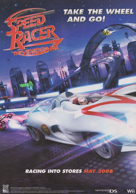 Speed Racer: The Videogame Magazine Advertisement (Magazine Advertisements): Pokémon World (United Kingdom), Issue 77 (2008)