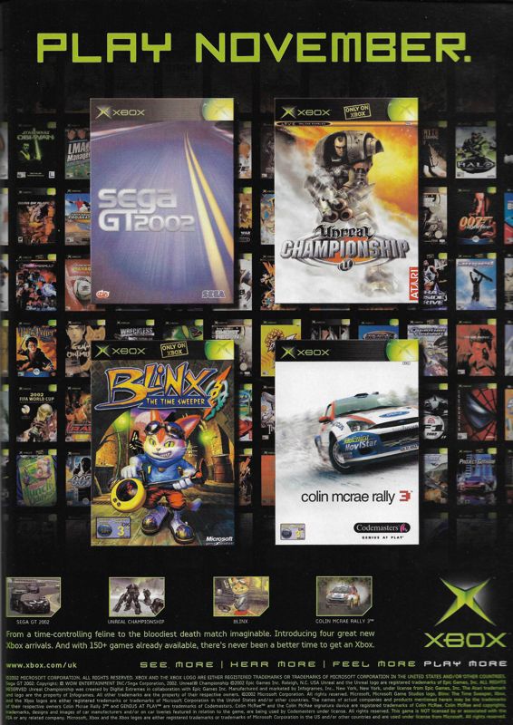 Sega GT 2002 Magazine Advertisement (Magazine Advertisements): PC Gamer (United Kingdom), Issue 116 (December 2002)