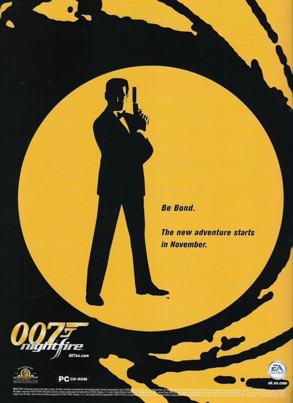 007: Nightfire Magazine Advertisement (Magazine Advertisements): PC Gamer (United Kingdom), Issue 116 (December 2002)