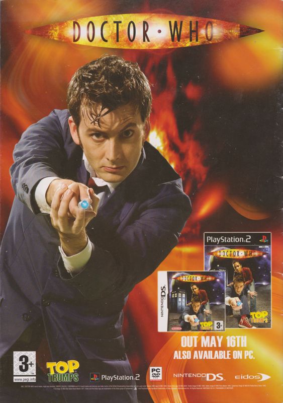Top Trumps: Doctor Who Magazine Advertisement (Magazine Advertisements): Pokémon World (United Kingdom), Issue 77 (2008)
