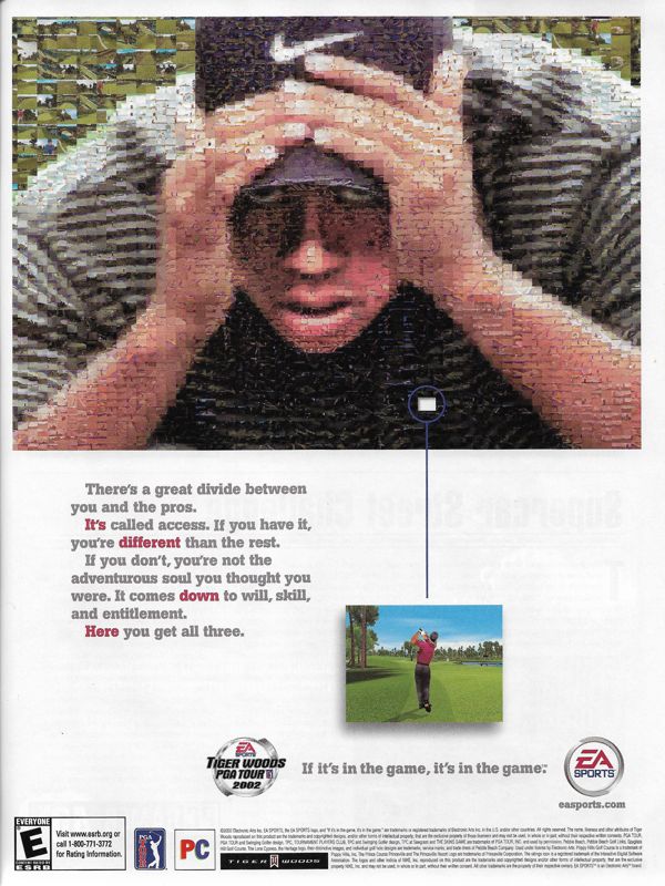 Tiger Woods PGA Tour 2002 Magazine Advertisement (Magazine Advertisements): PC Gamer (United States), Issue 95 (March 2002)