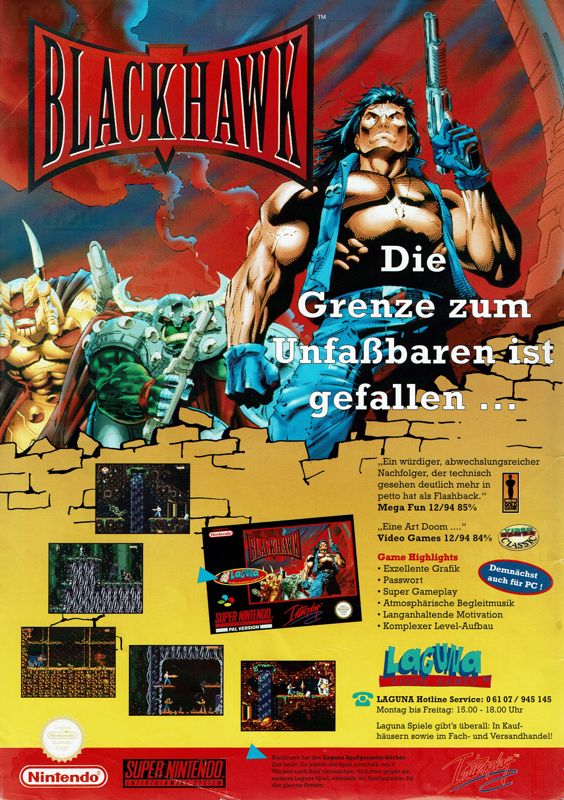 Blackthorne Magazine Advertisement (Magazine Advertisements):<br> Total! (Germany), Issue 02/1995